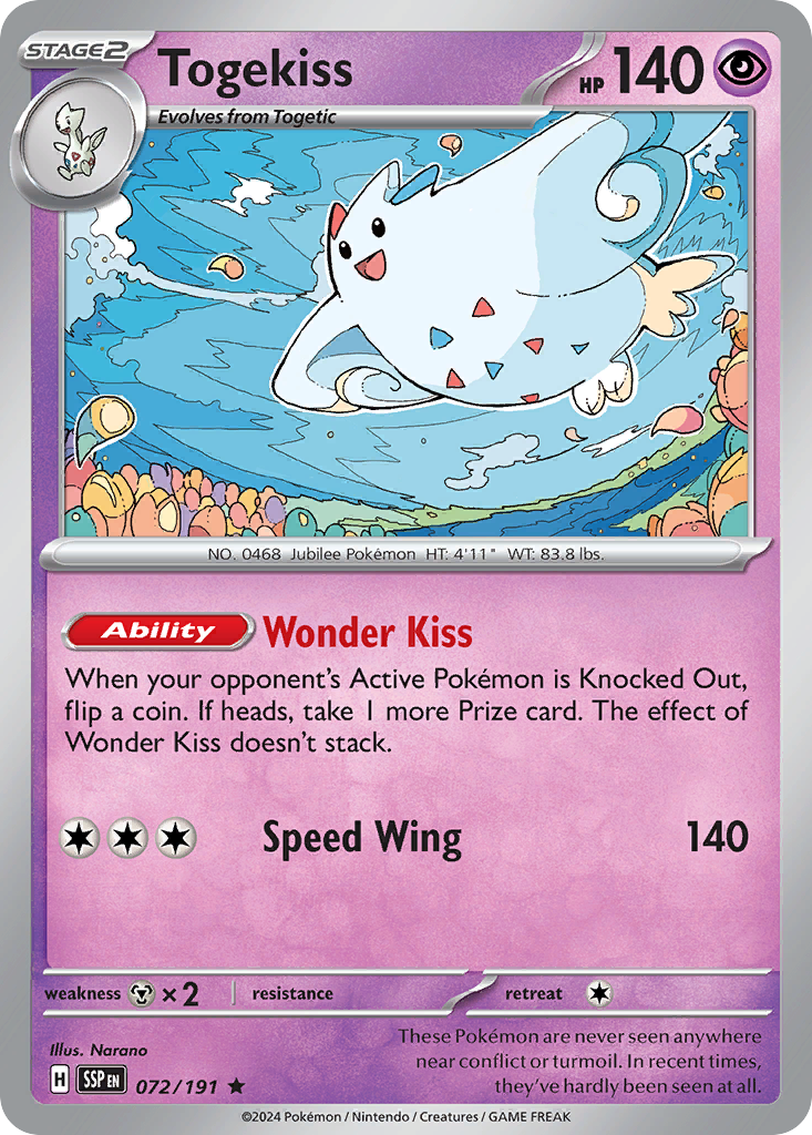 72/191 [SSP] Togekiss - Rare