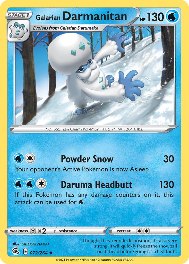 72/264 [FST] Galarian Darmanitan - Uncommon