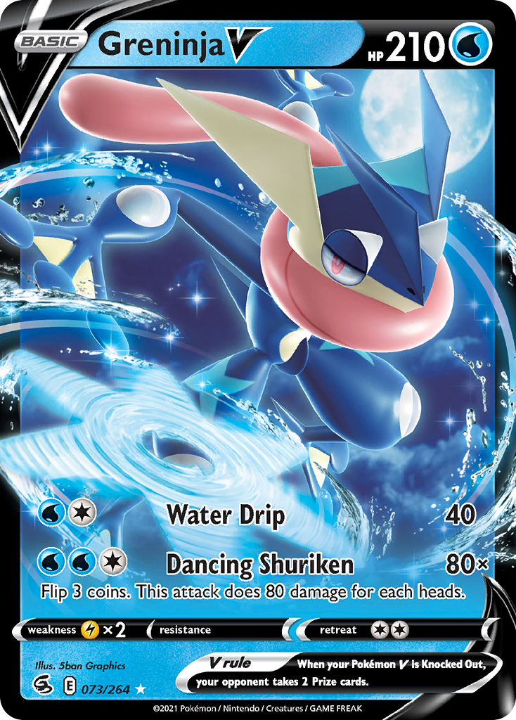 73/264 [FST] Greninja V - Rare Holo V