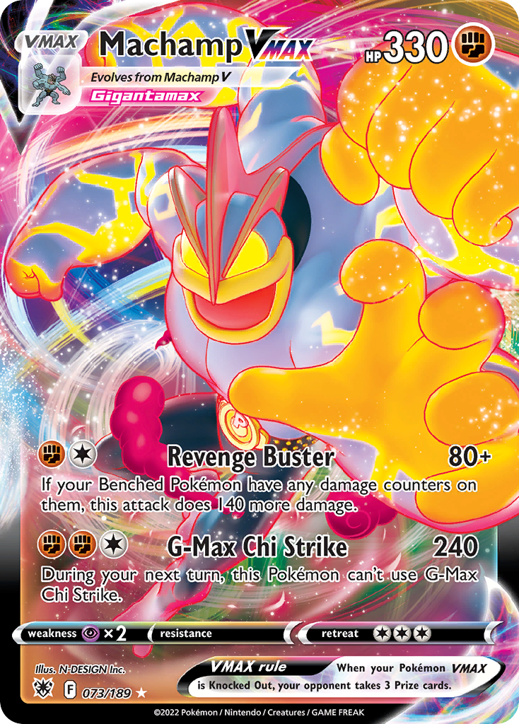 73/189 [ASR] Machamp VMAX - Rare Holo VMAX