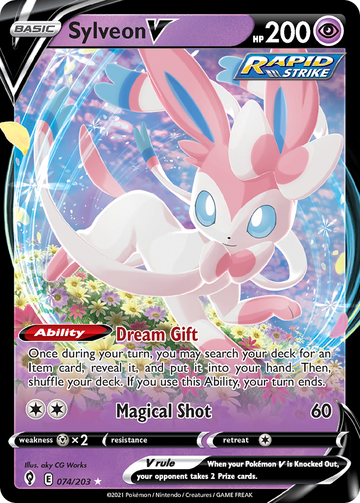 74/203 [EVS] Sylveon V - Rare Holo V
