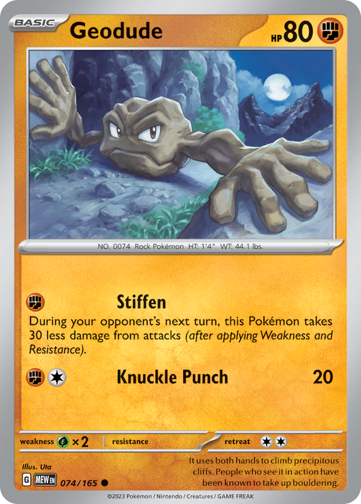 74/165 [SV3PT5] Geodude - Common
