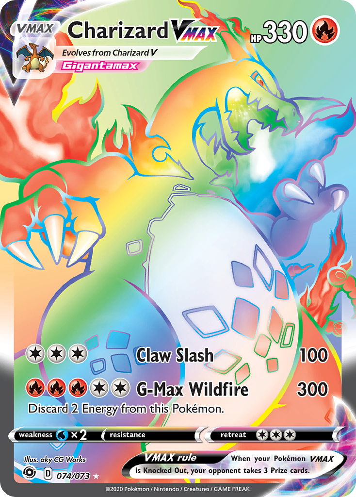 74/73 [CPA] Charizard VMAX - Rare Rainbow
