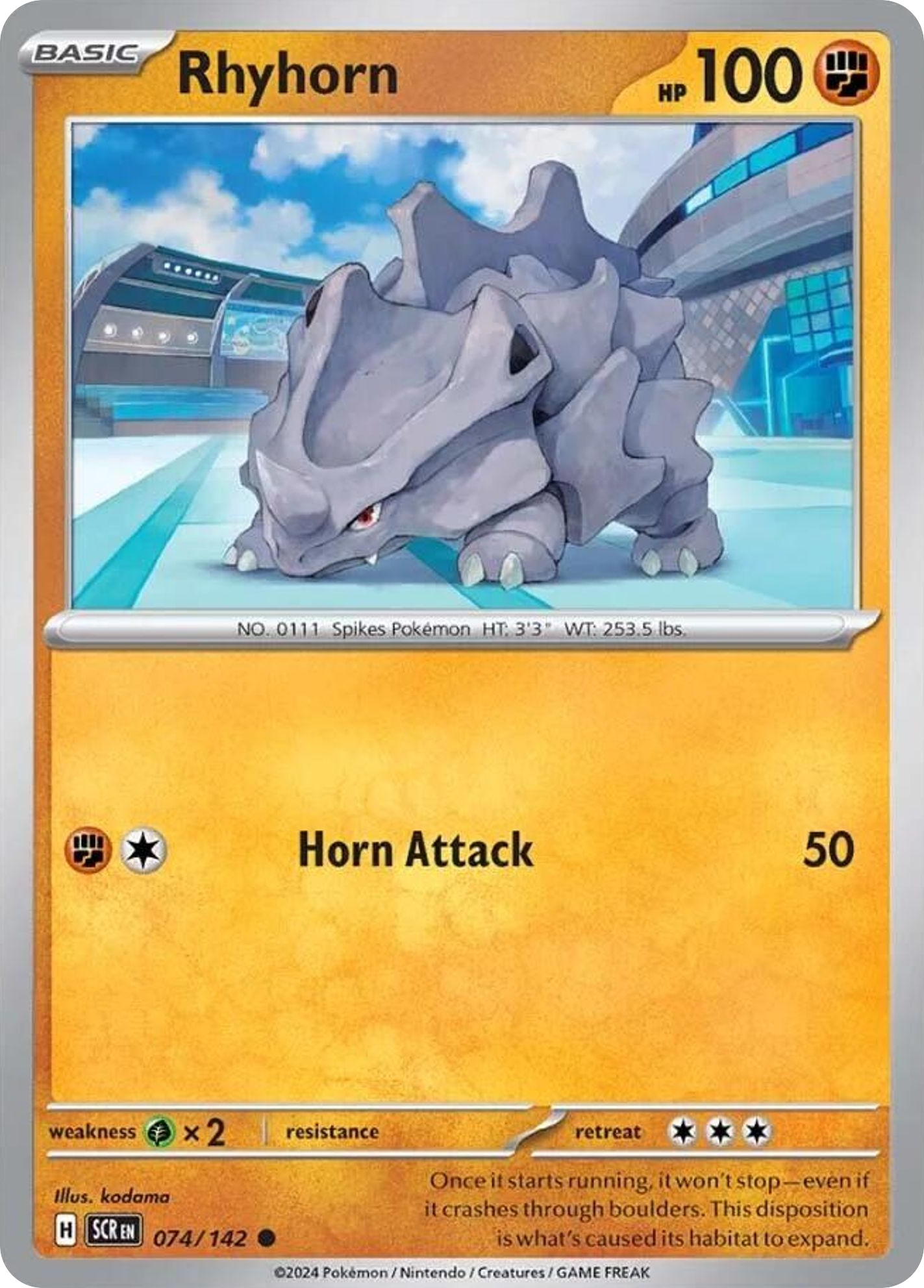 74/142 [SCR] Rhyhorn - Common
