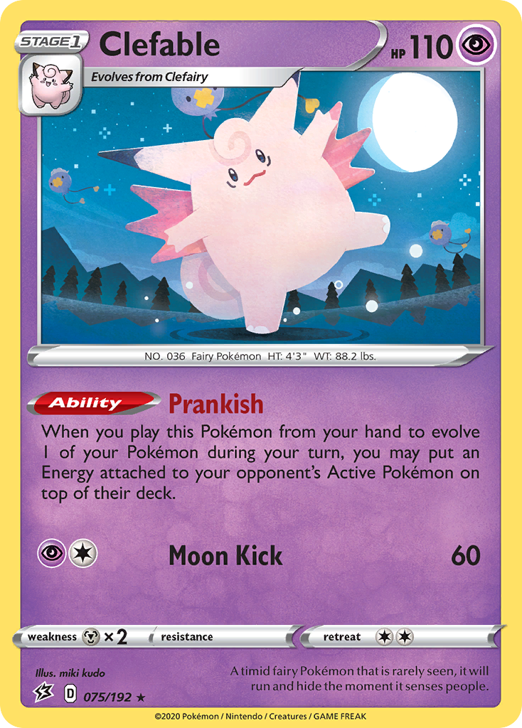 75/192 [RCL] Clefable - Rare Holo