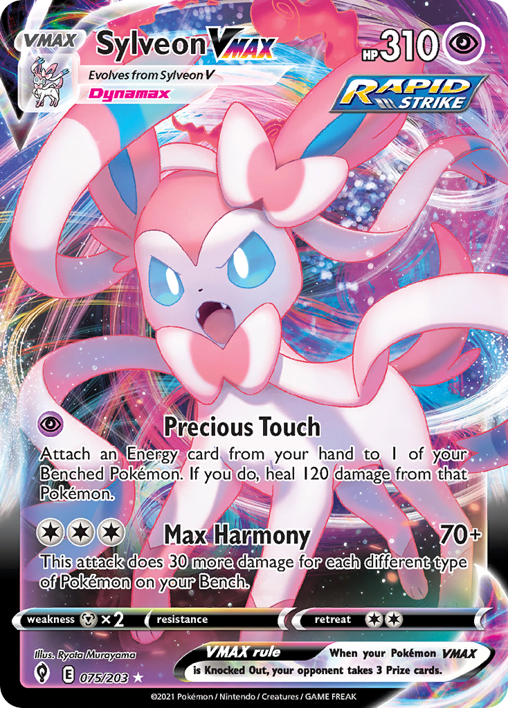 75/203 [EVS] Sylveon VMAX - Rare Holo VMAX