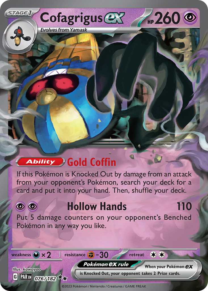 76/182 [SV4] Cofagrigus ex - Double Rare