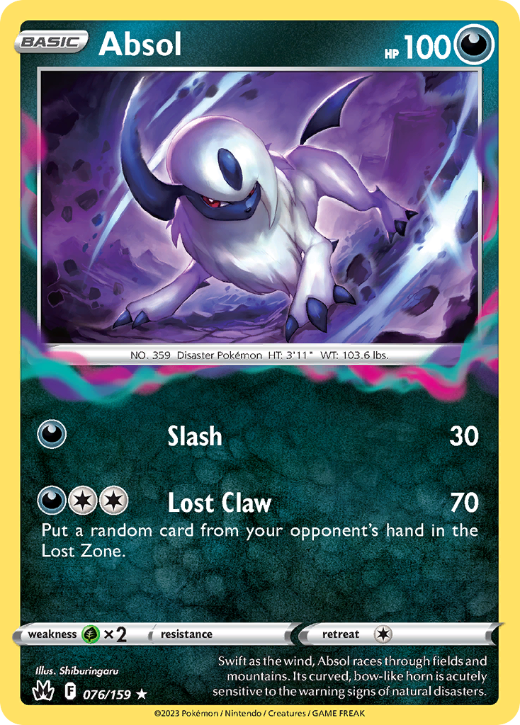 76/159 [CRZ] Absol - Rare Holo