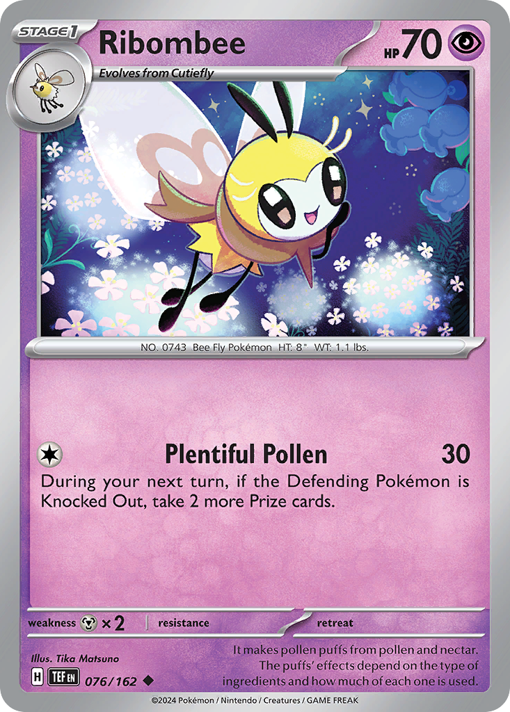76/162 [TEF] Ribombee - Uncommon