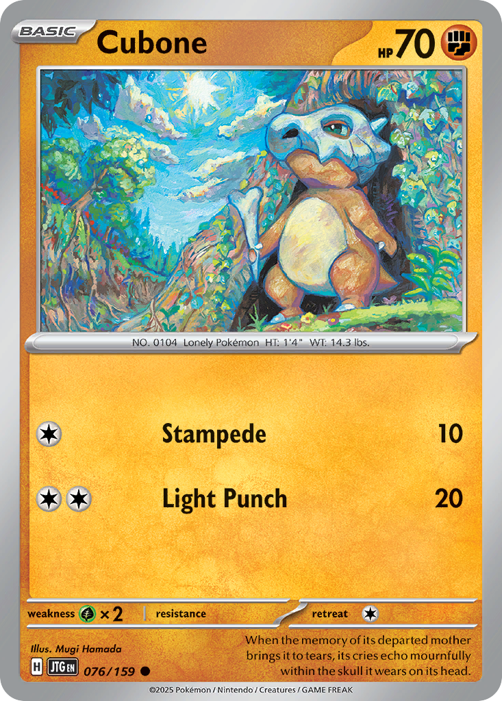 76/159 [JTG] Cubone - Common