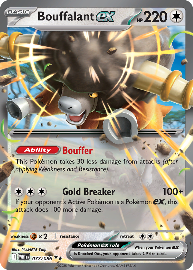 77/86 [WHT] Bouffalant ex - Double Rare