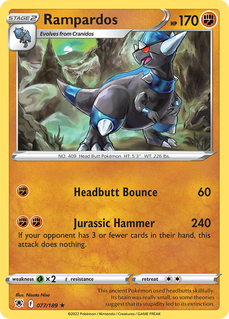 77/189 [ASR] Rampardos - Rare Holo
