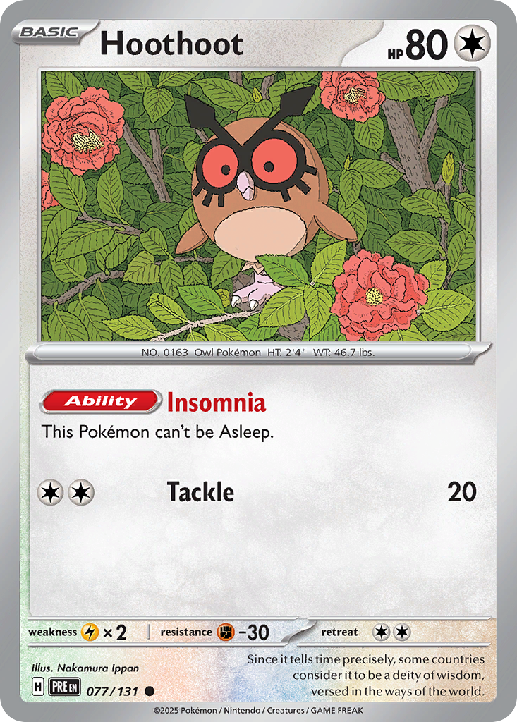77/131 [PRE] Hoothoot - Common