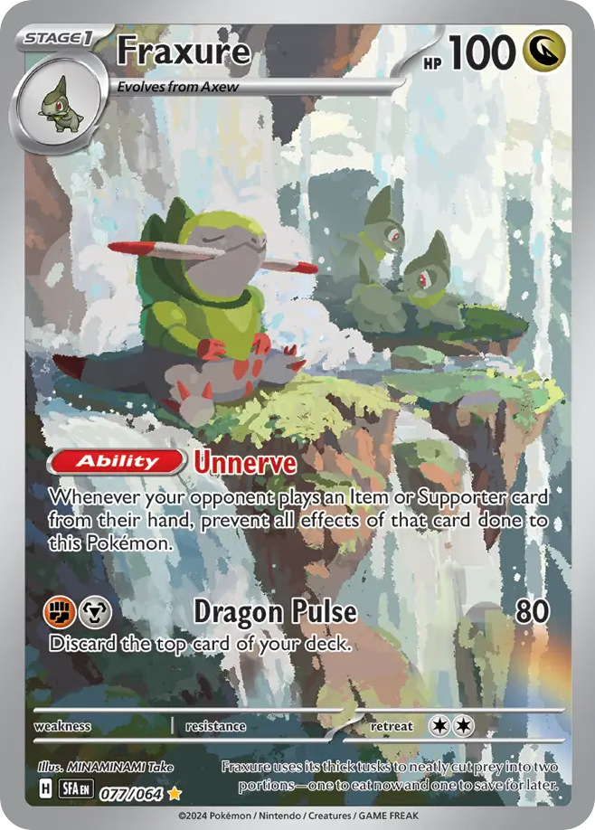 77/64 [SFA] Fraxure - Illustration Rare