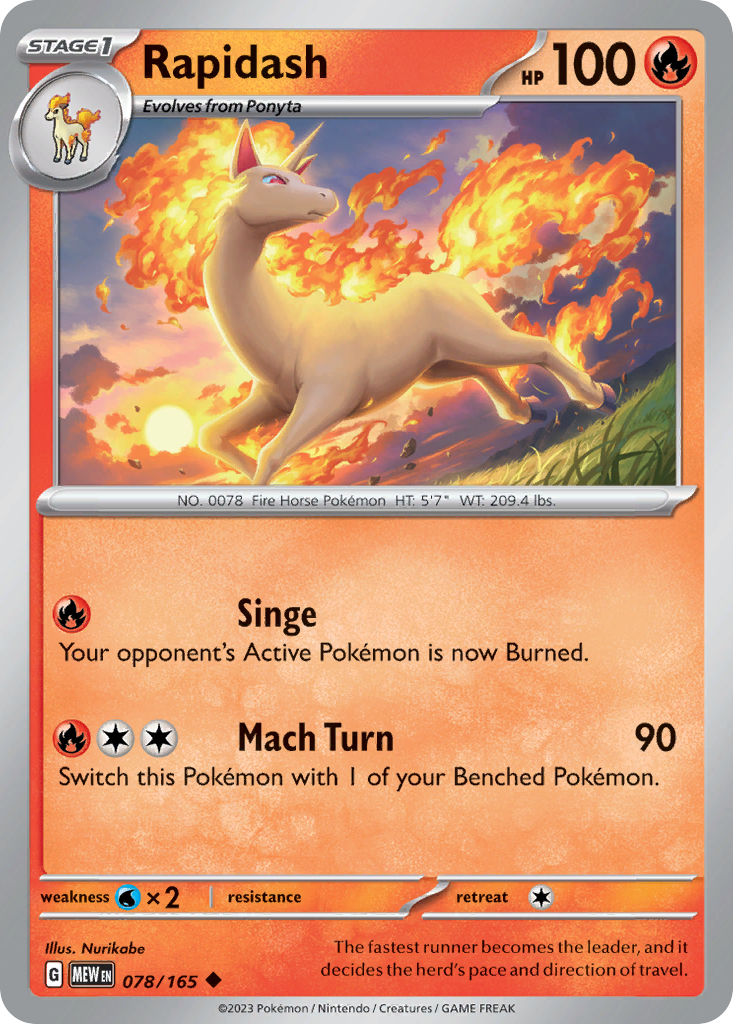 78/165 [SV3PT5] Rapidash - Uncommon