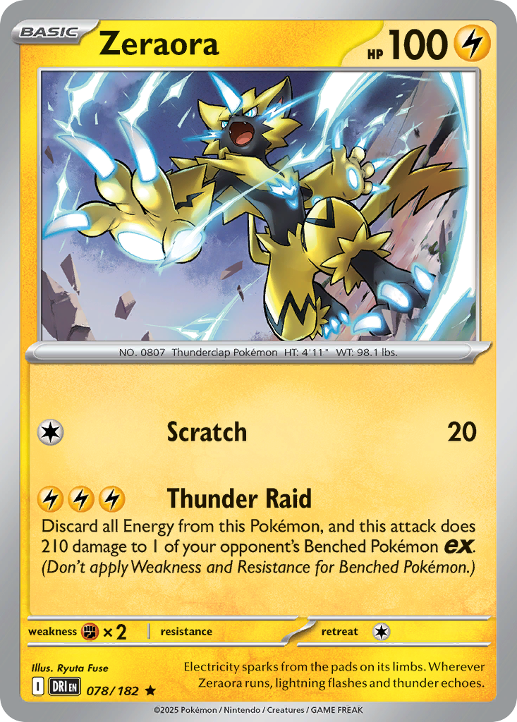 78/182 [DRI] Zeraora - Rare