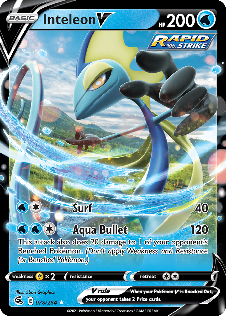 78/264 [FST] Inteleon V - Rare Holo V