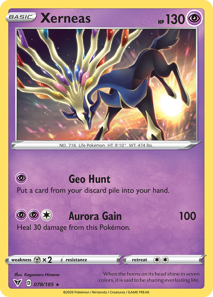 78/185 [VIV] Xerneas - Rare Holo
