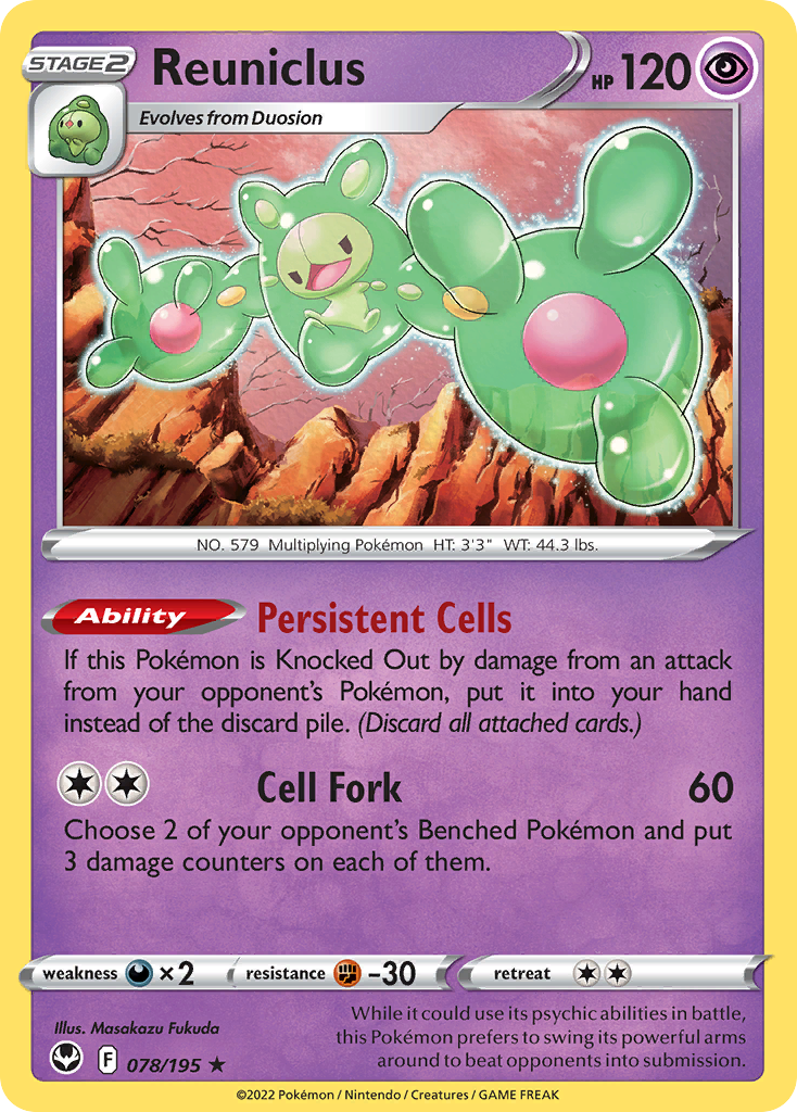 78/195 [SIT] Reuniclus - Rare Holo