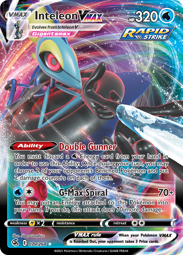 79/264 [FST] Inteleon VMAX - Rare Holo VMAX