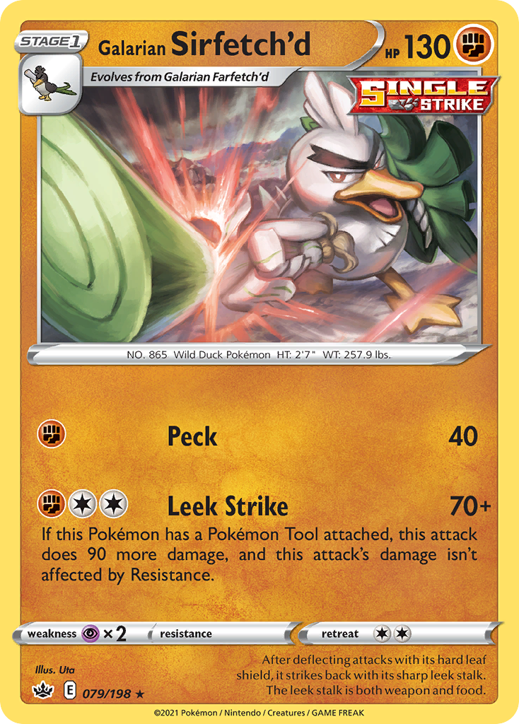 79/198 [CRE] Galarian Sirfetch'd - Rare
