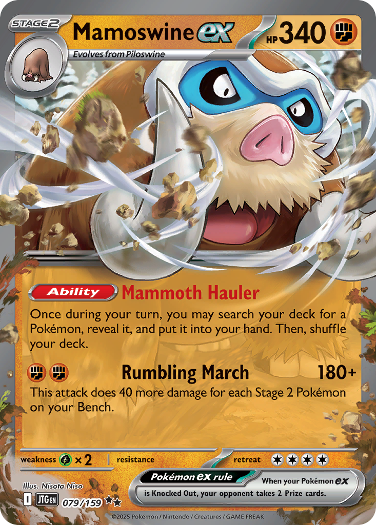 79/159 [JTG] Mamoswine ex - Double Rare