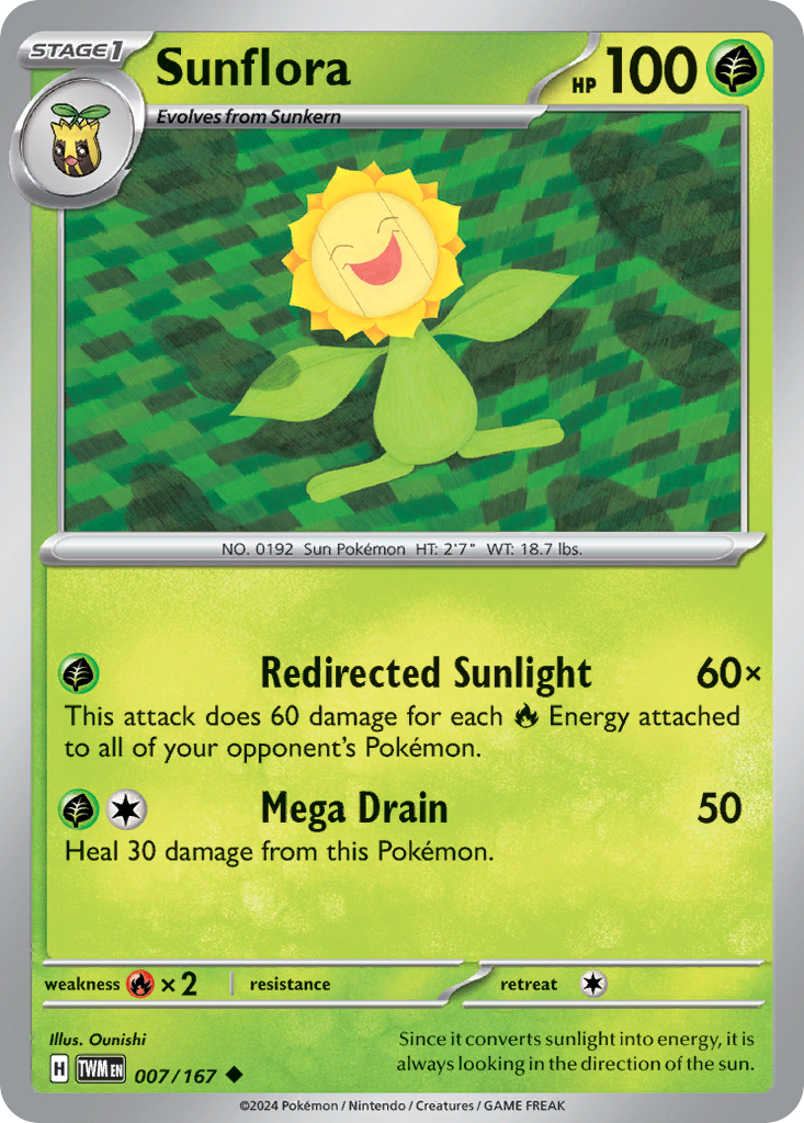 7/167 [TWM] Sunflora - Uncommon