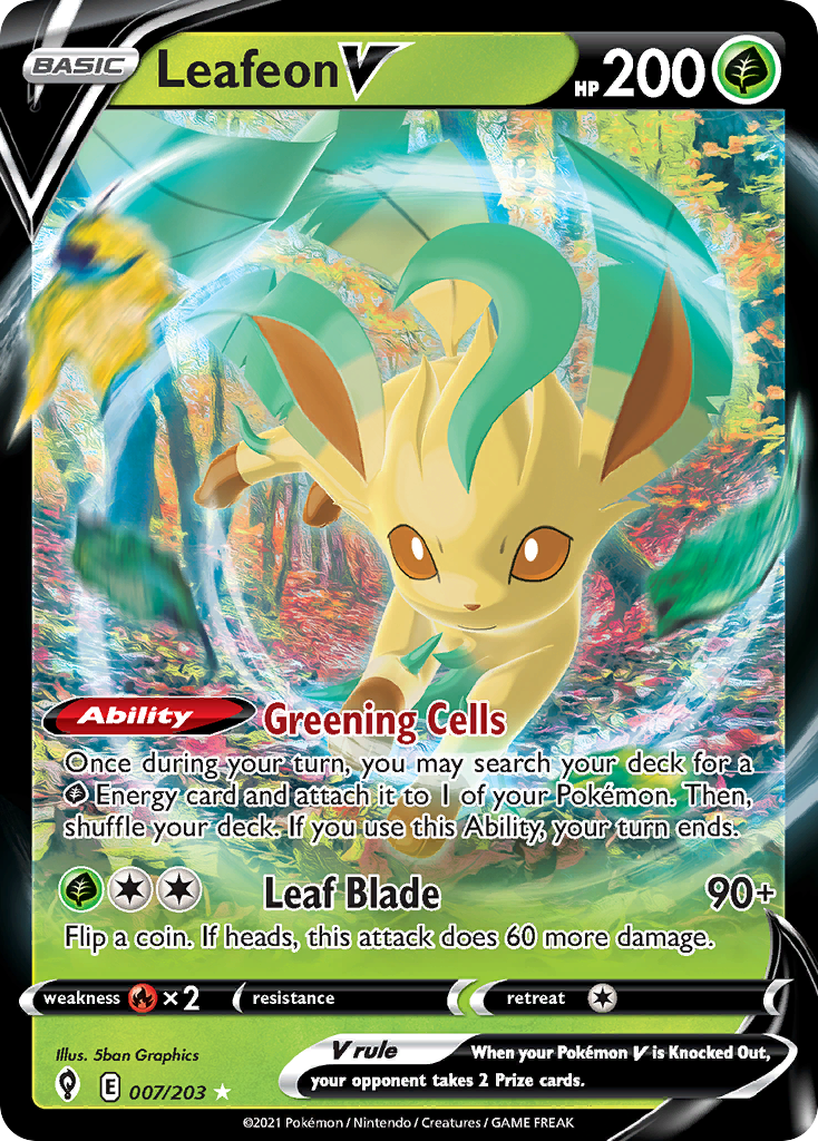 7/203 [EVS] Leafeon V - Rare Holo V