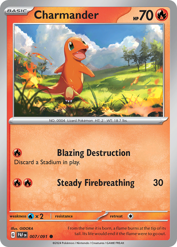 7/91 [SV4PT5] Charmander - Common