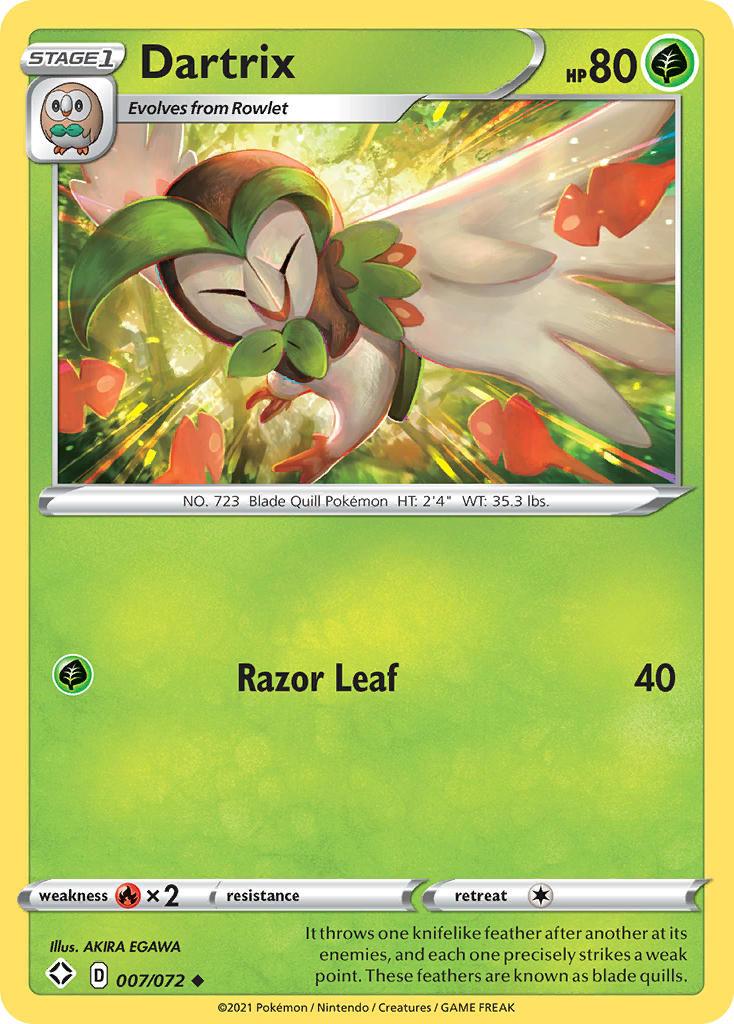 7/72 [SHF] Dartrix - Uncommon