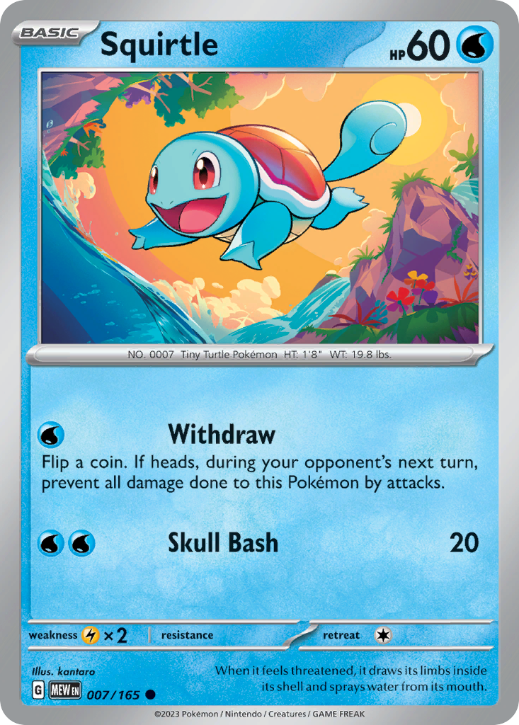 7/165 [SV3PT5] Squirtle - Common