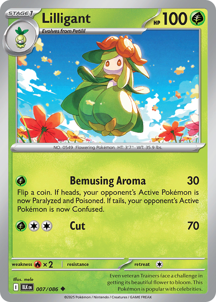 7/86 [BLK] Lilligant - Uncommon