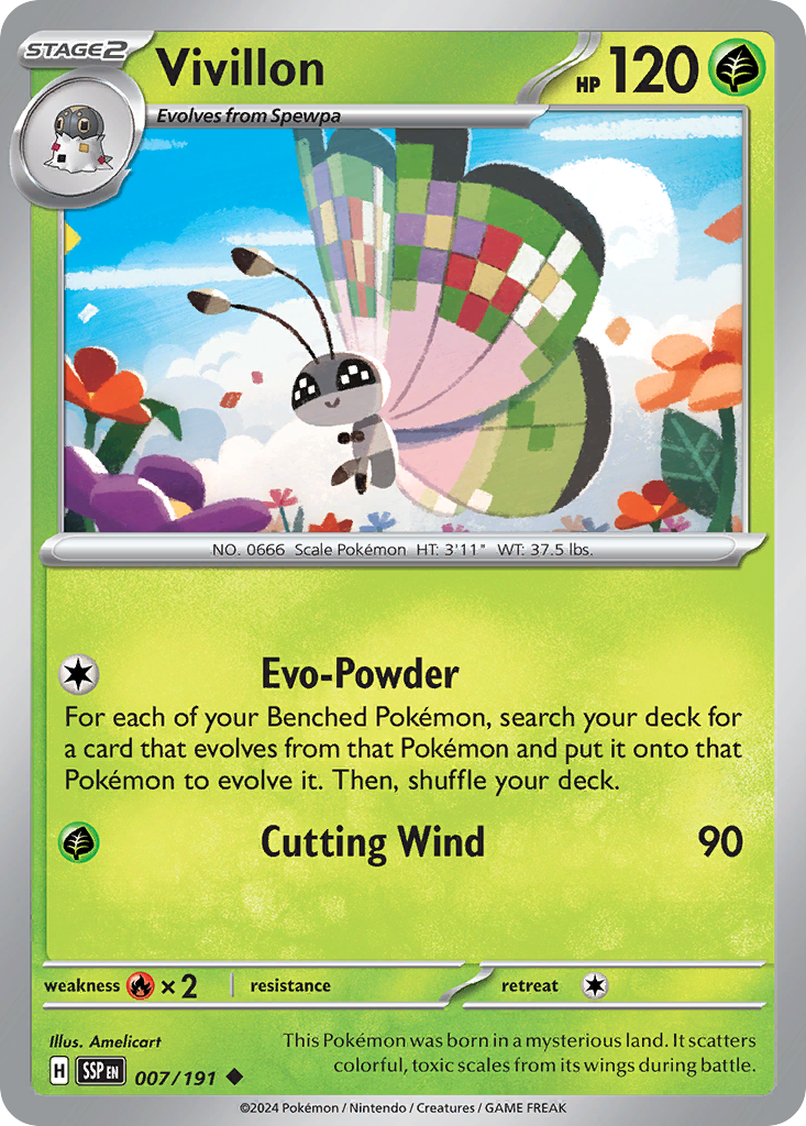 7/191 [SSP] Vivillon - Uncommon