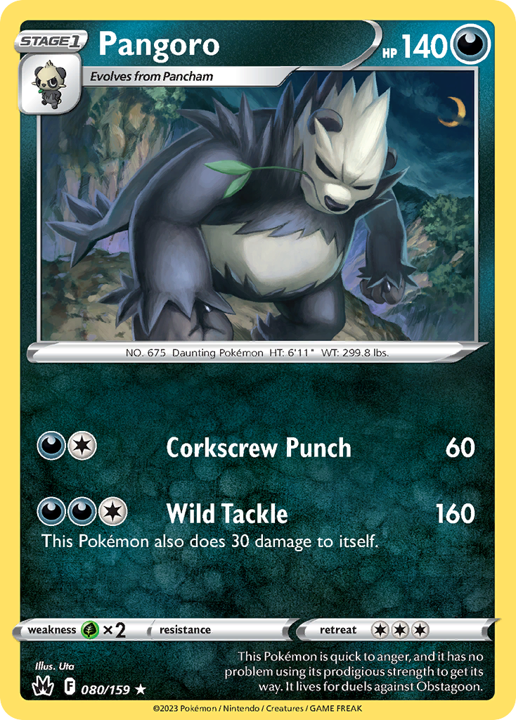 80/159 [CRZ] Pangoro - Rare