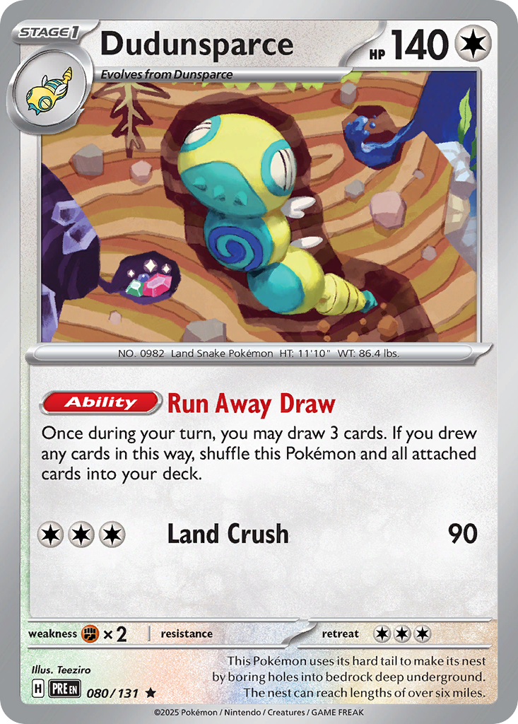 80/131 [PRE] Dudunsparce - Rare