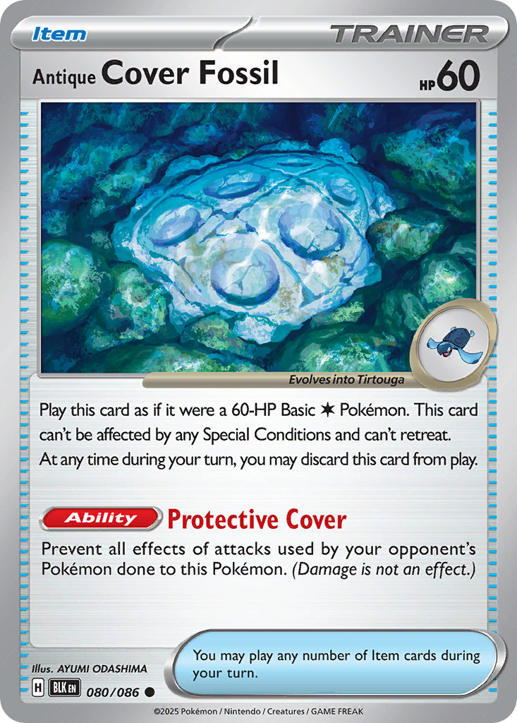 60/86 [BLK] Antique Cover Fossil - Common