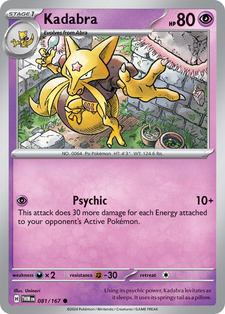 81/167 [TWM] Kadabra - Common