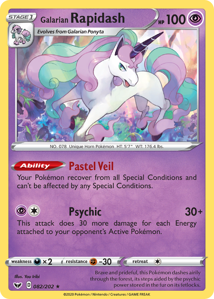 82/202 [SSH] Galarian Rapidash - Rare