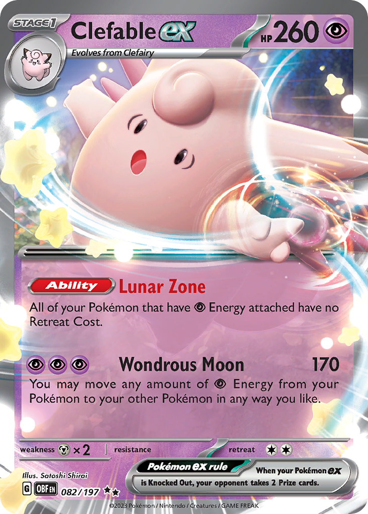 82/197 [SV3] Clefable ex - Double Rare