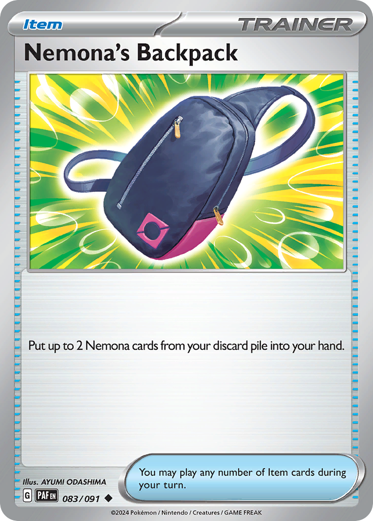 83/91 [SV4PT5] Nemona's Backpack - Uncommon