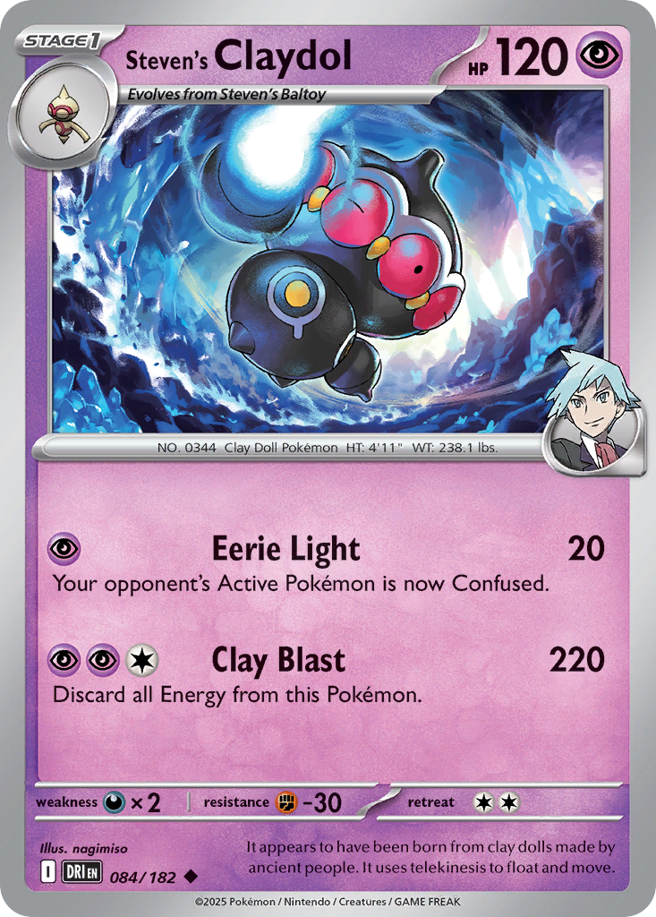 84/182 [DRI] Steven's Claydol - Uncommon