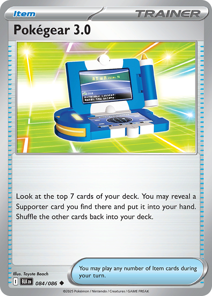 84/86 [BLK] Pokégear 3.0 - Uncommon