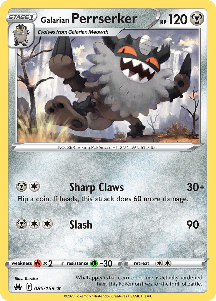 85/159 [CRZ] Galarian Perrserker - Rare