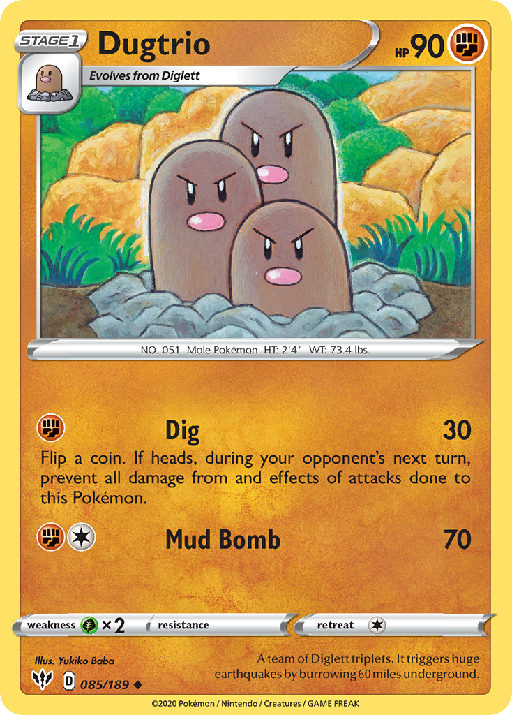 85/189 [DAA] Dugtrio - Uncommon