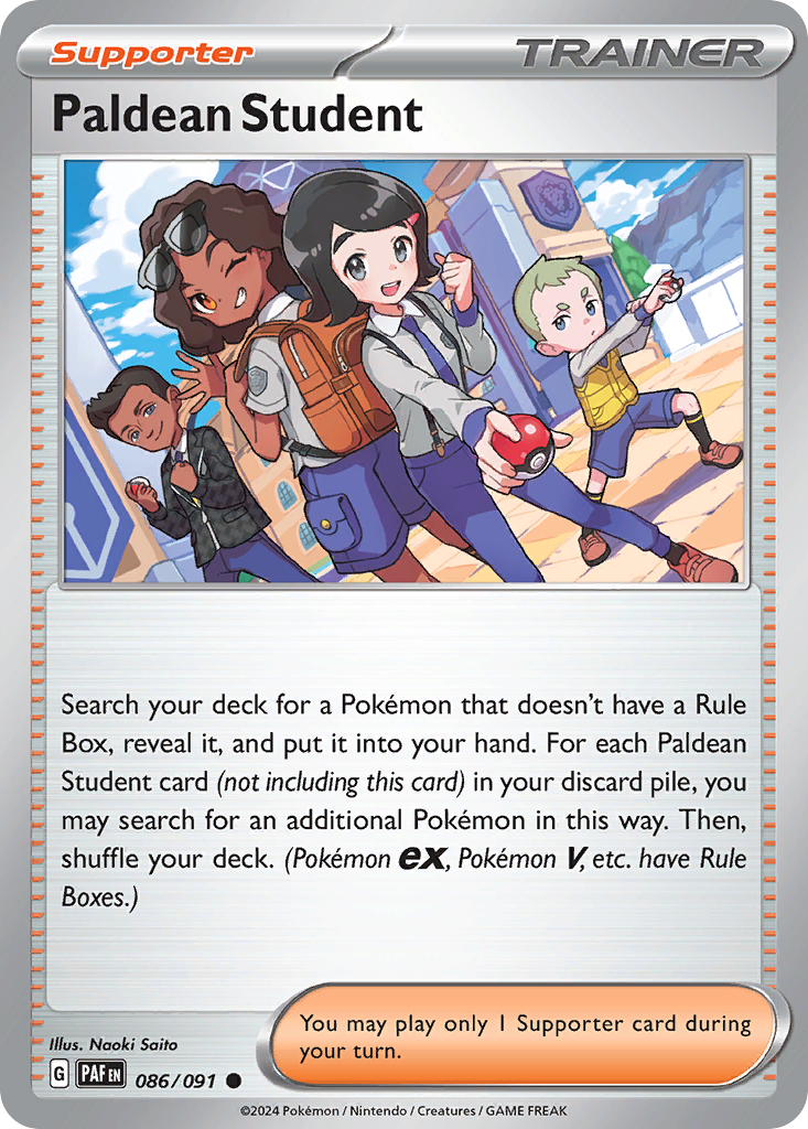 86/91 [SV4PT5] Paldean Student - Common