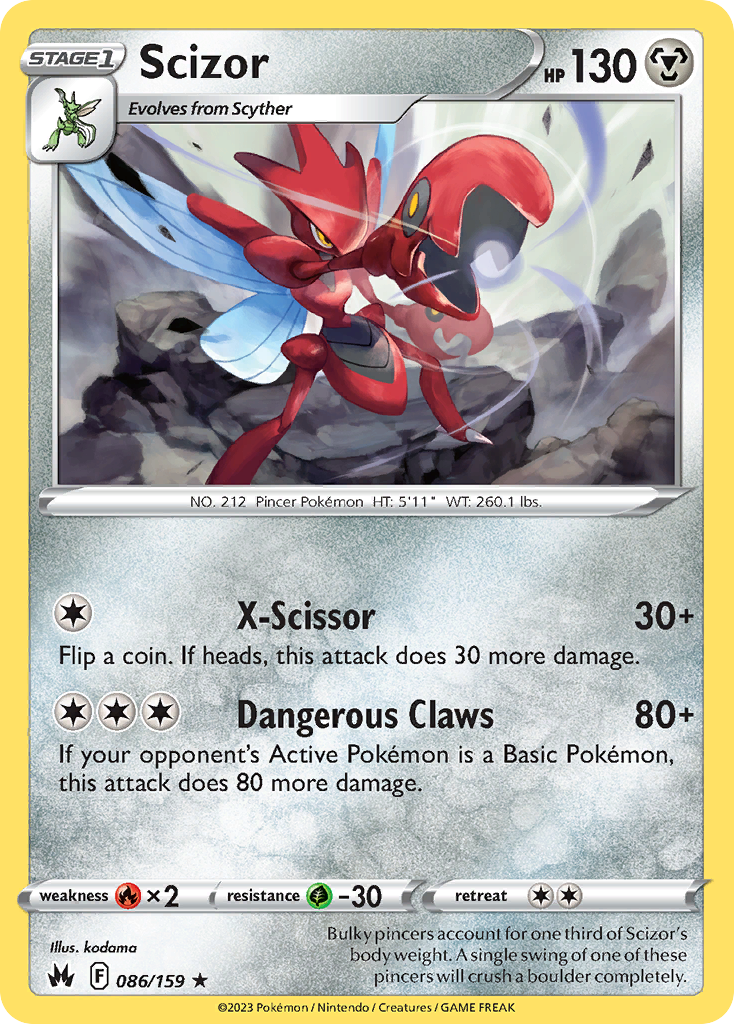 86/159 [CRZ] Scizor - Rare