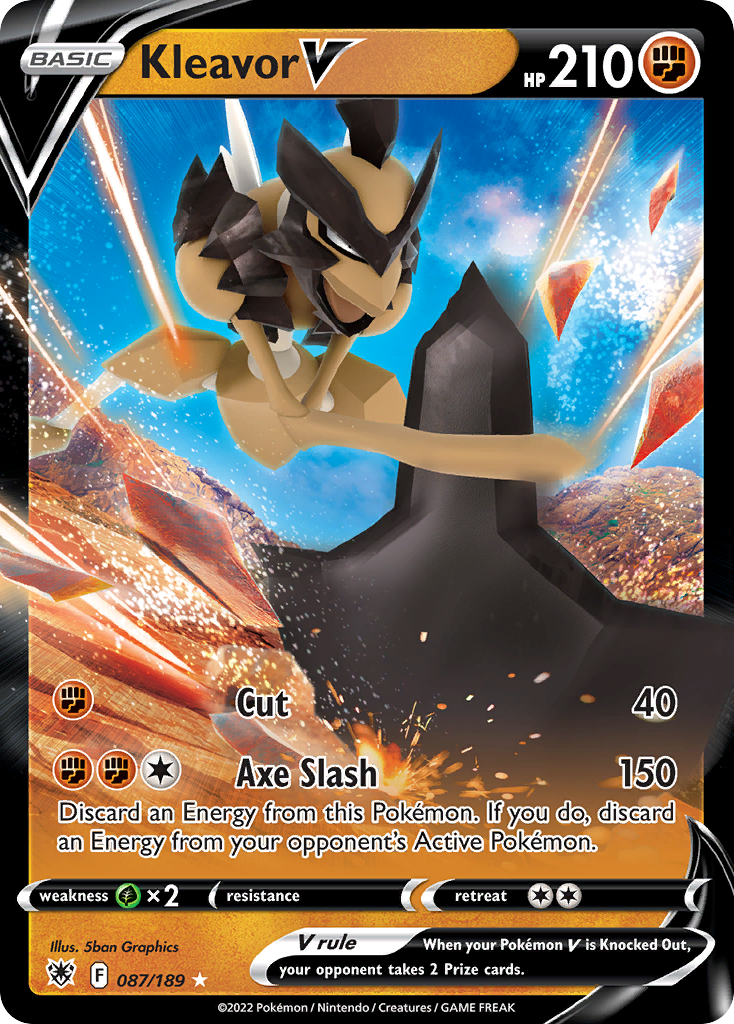 87/189 [ASR] Kleavor V - Rare Holo V