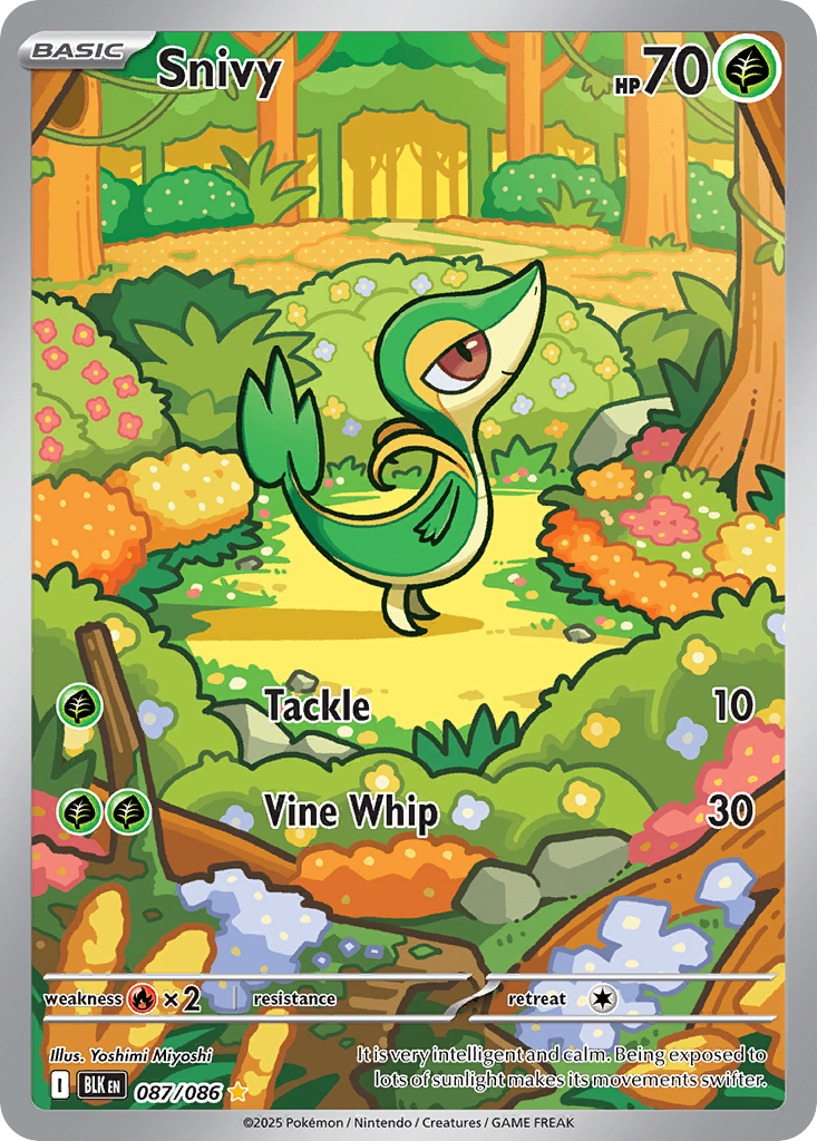 87/86 [BLK] Snivy - Illustration Rare