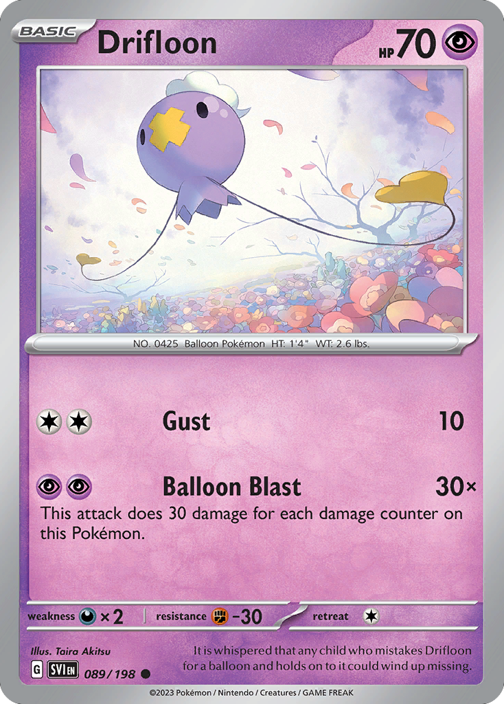 89/198 [SV1] Drifloon - Common