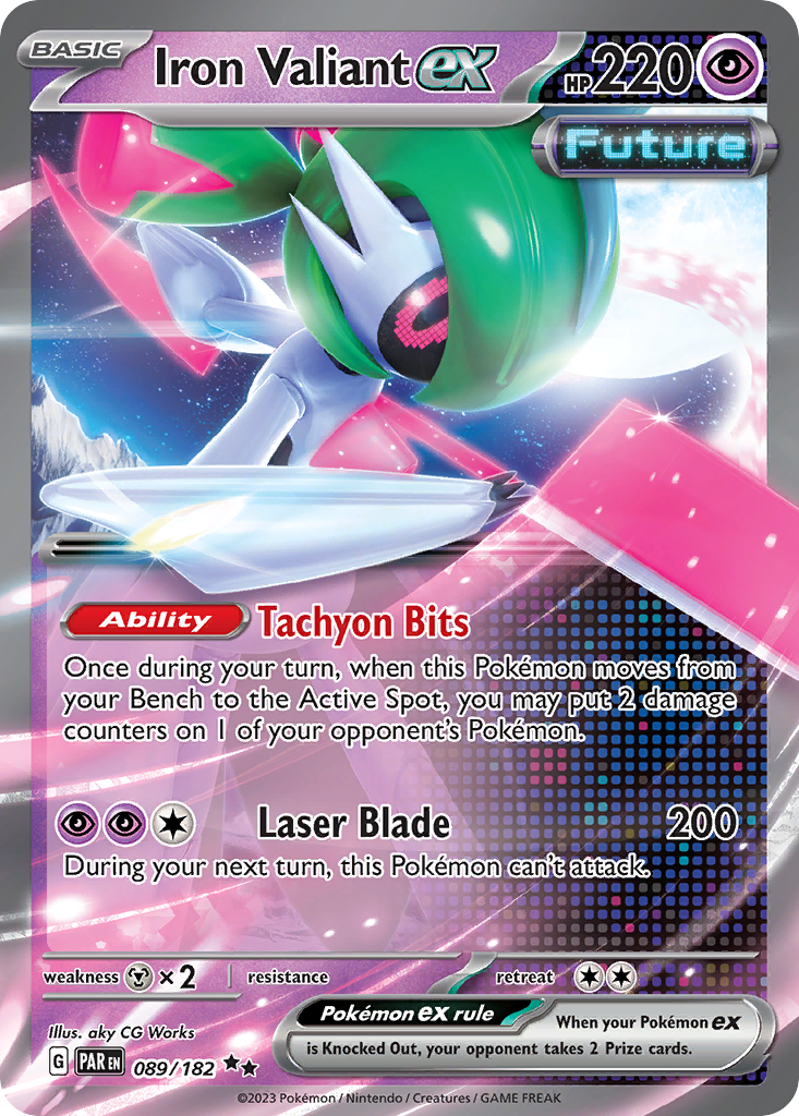 89/182 [SV4] Iron Valiant ex - Double Rare